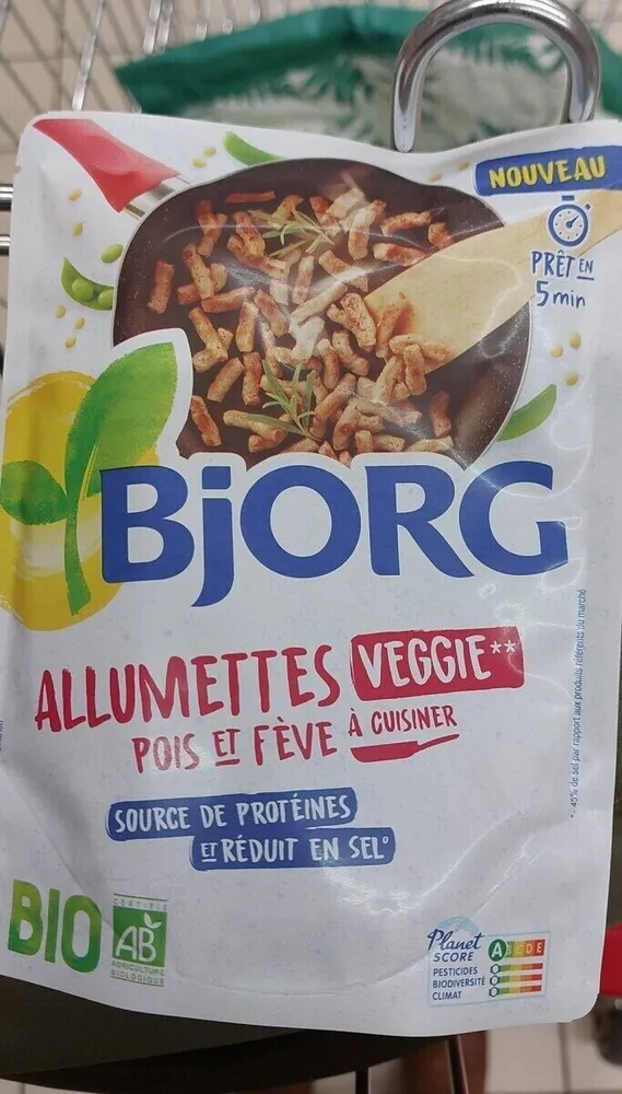 Allumettes veggie pois et fève