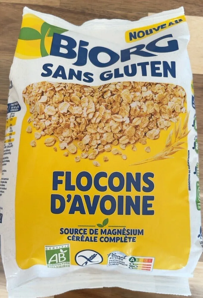 Flocons d’avoine sans gluten