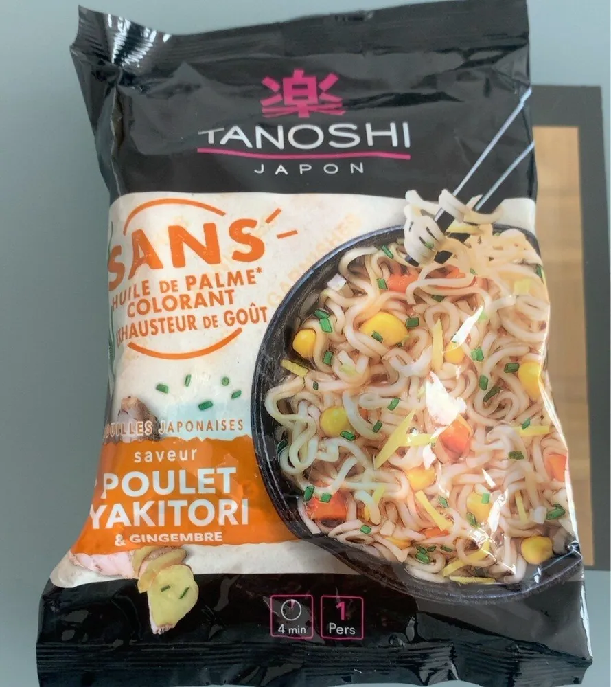 Nouilles japonaises saveur poulet yakitori