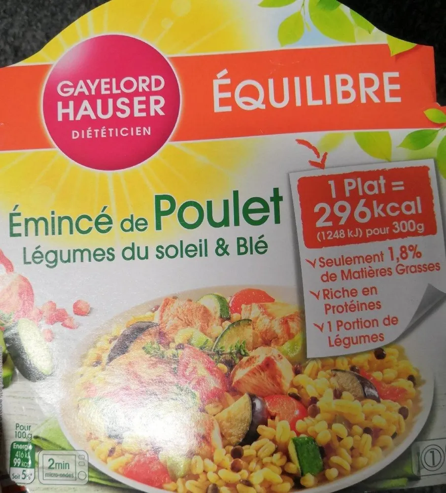Émincé de poulet