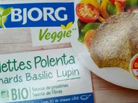 Galettes polenta epinards basilic lupin