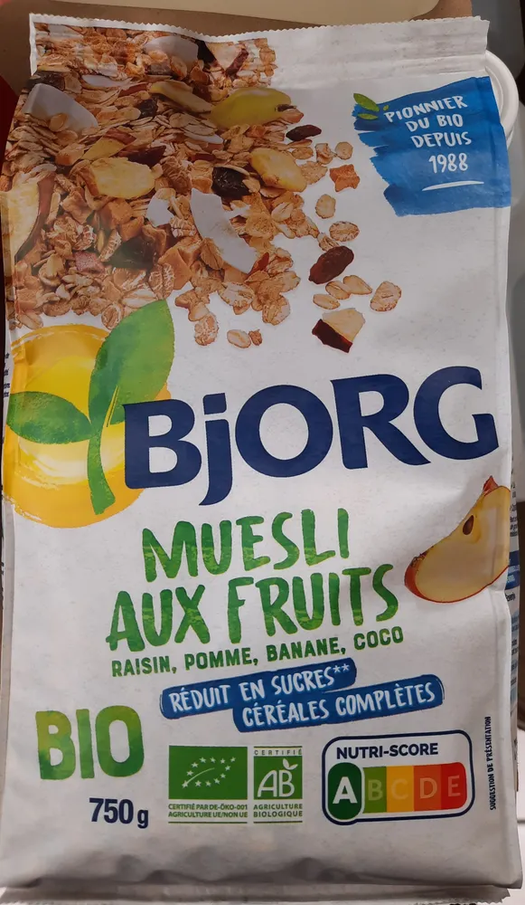 Muesli aux fruits