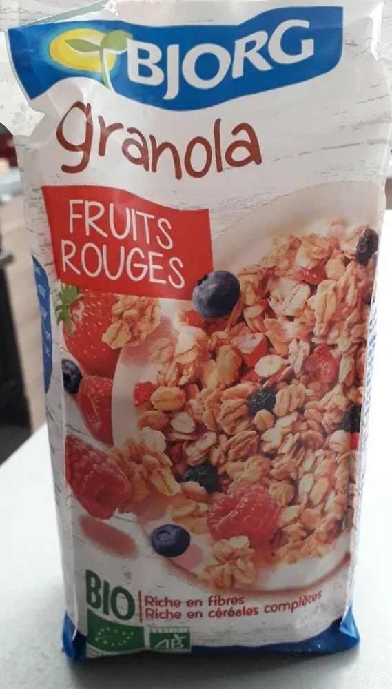 Granola fruits rouges