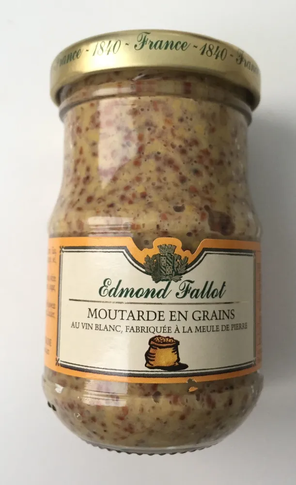 Moutarde en grains au vin blanc