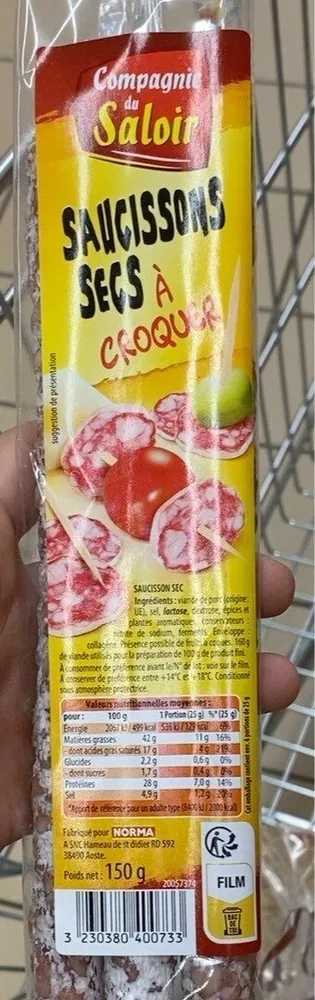 Saucisson sec a croquer