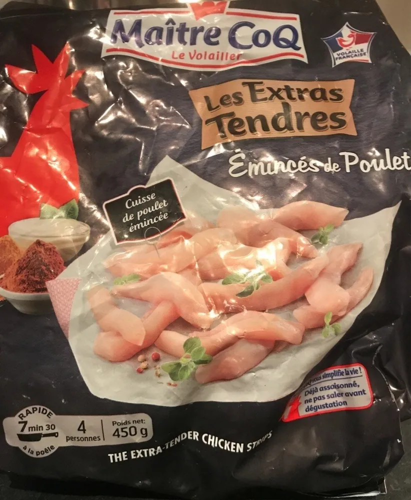 Eminces de poulet extra tendres