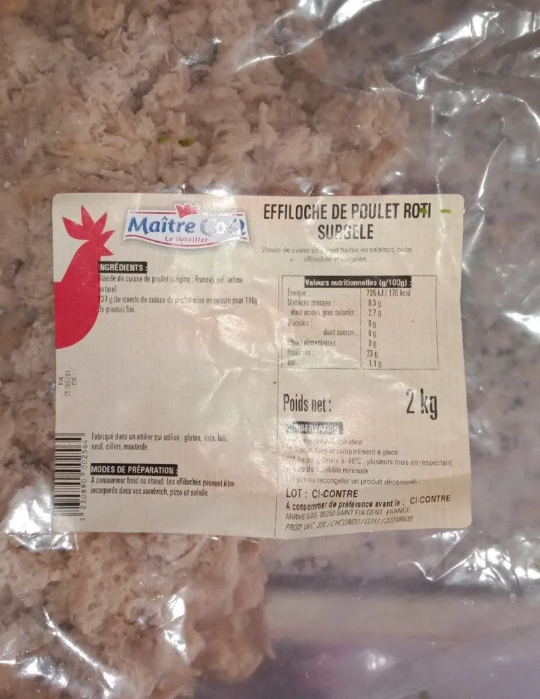 Effiloche de poulet roti