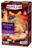 Pintade farcie aux figues et au foie gras de canard