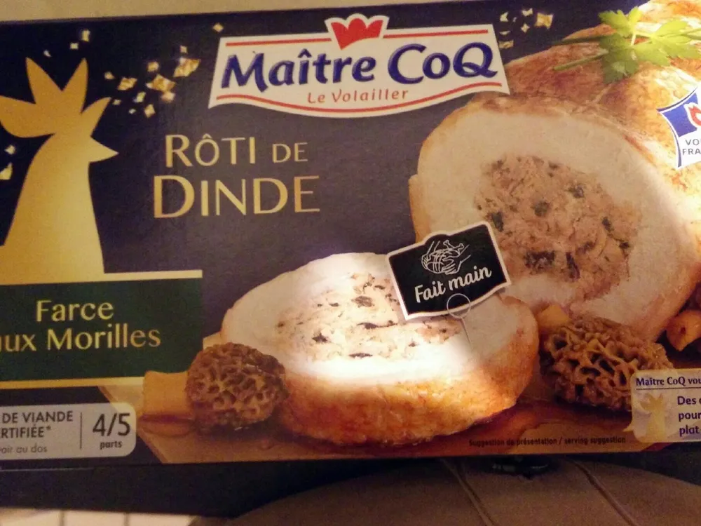 Roti dinde farce morilles