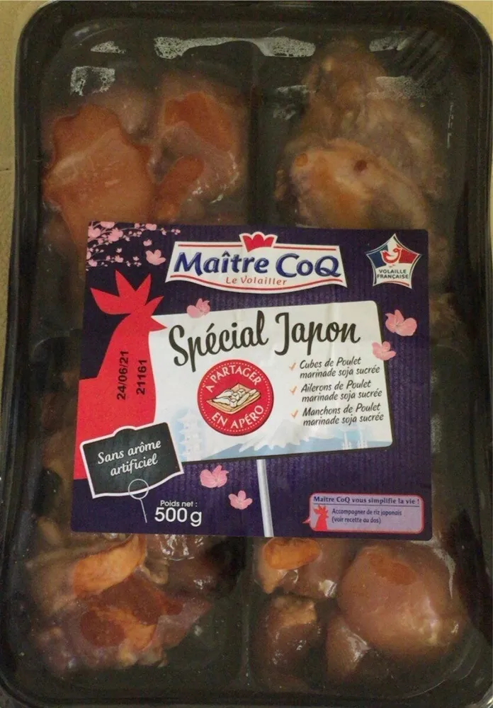 Cubes de poulet ailerons manchons spécial Japon