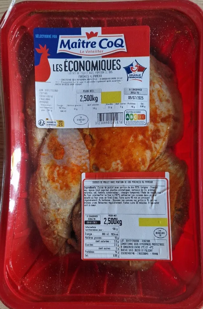 Cuisses De Poulet Marinées Au Paprika