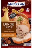 Dinde farcie aux marrons et raisins de corinthe