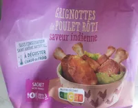 Grignottes de poulet rôti indien