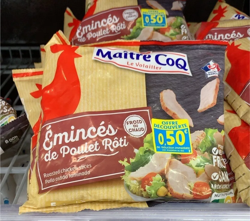 Emincés de poulet roti