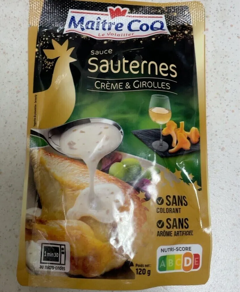 Sauce Sauternes crème & Girolles