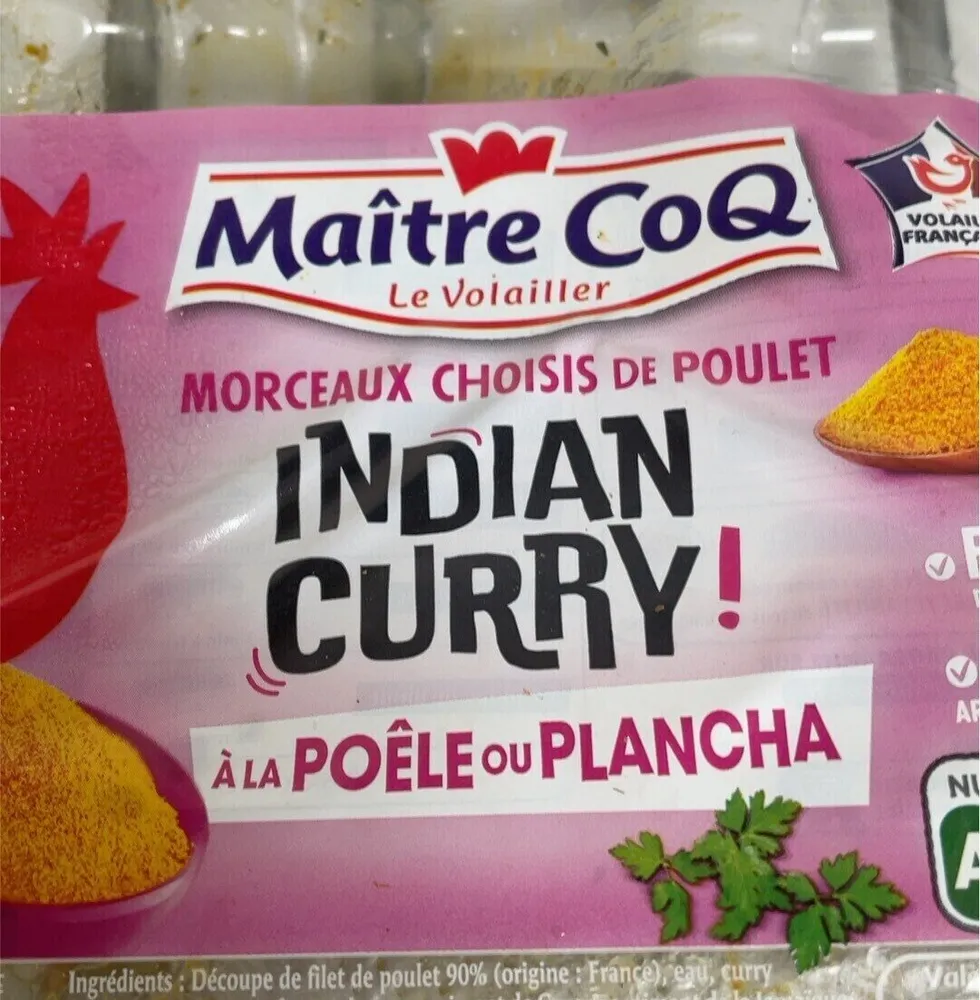 Poulet indian curry