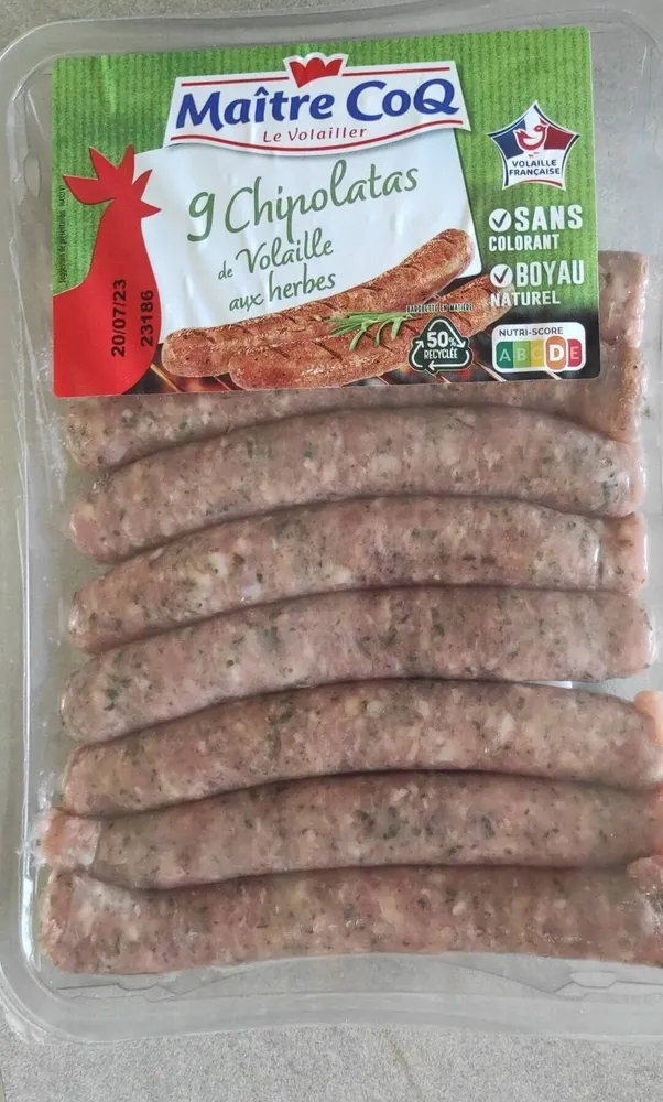 Chipolatas de volaille aux herbes