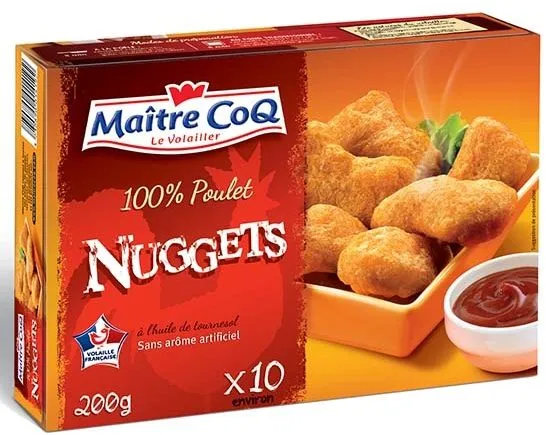Nuggets 100% poulet 200g
