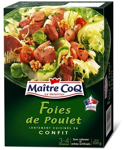 Foies de poulet confit