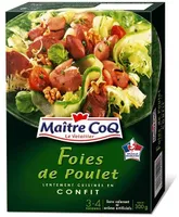 Foies de poulet confit