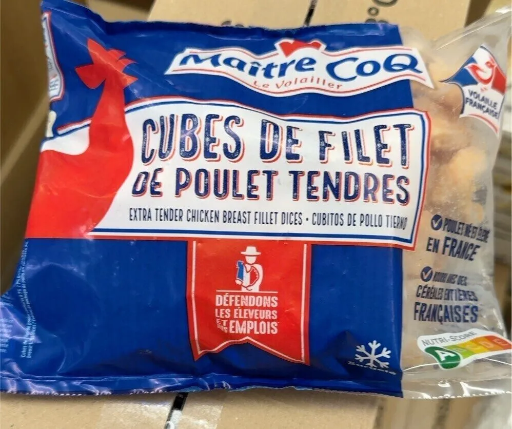 CUBES DE FILET DE POULET TENDRES
