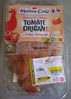 Aiguillettes de poulet tomate origan