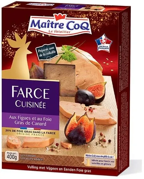 Farce cuisinée aux figues et au foie gras de canard