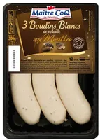 3 boudins blancs de volailles aux morilles