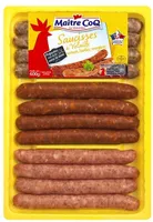 Assortiment de saucisses de volaille
