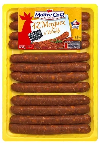 12 merguez de volaille