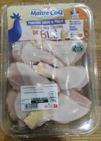 Morceaux choisis de poulet nourri aux grains de blé