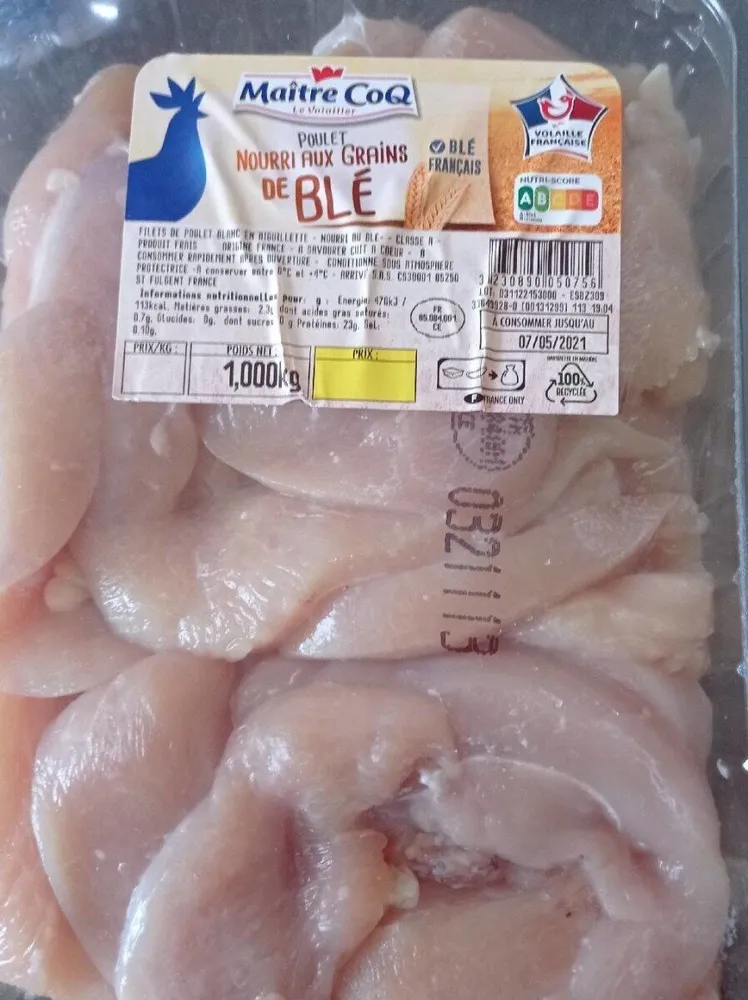 Filet de poulet blanc en aiguillette