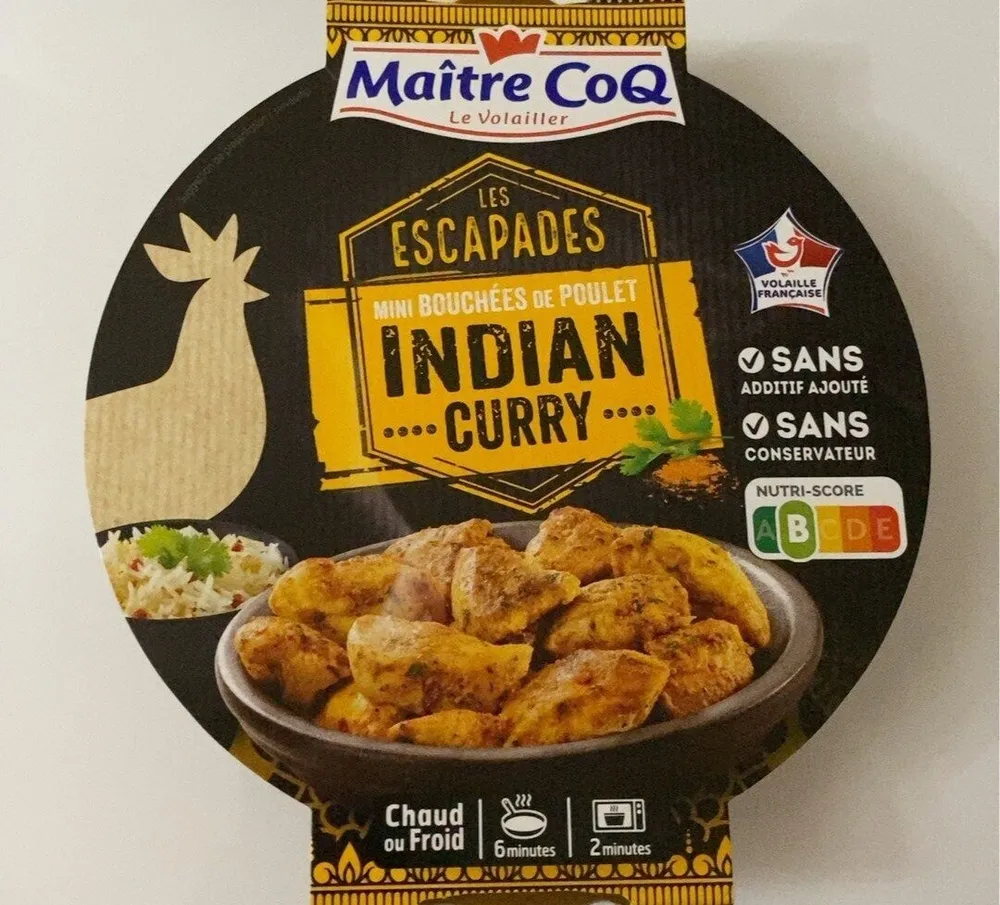 Les escapades INDIAN CURRY
