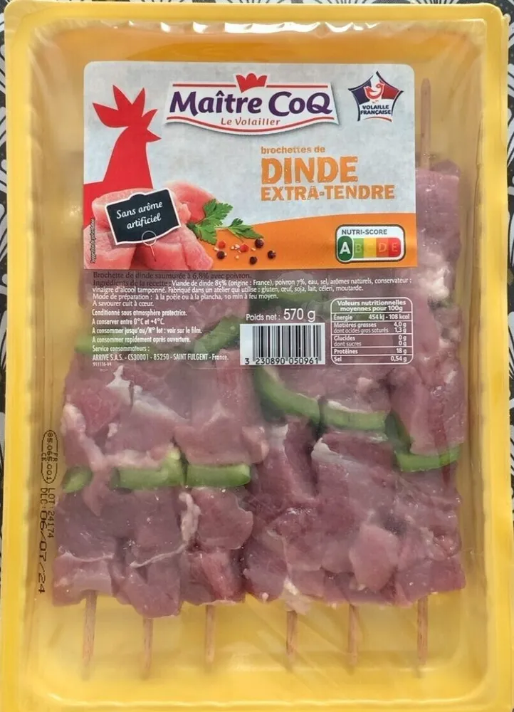 Brochettes de DINDE EXTRA-TENDRE