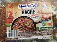 Haché de dinde tomate oignon