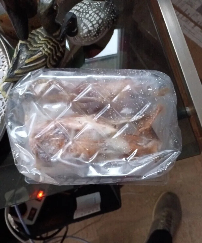 2 cuisses canette farcies aux cèpes et cuites