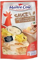 Sauce crème champignons et emmental