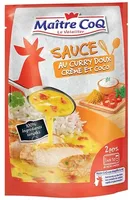 Sauce au curry doux crème et coco