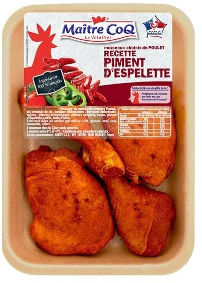 Cuisses et hauts de cuisses au piment d'espelette
