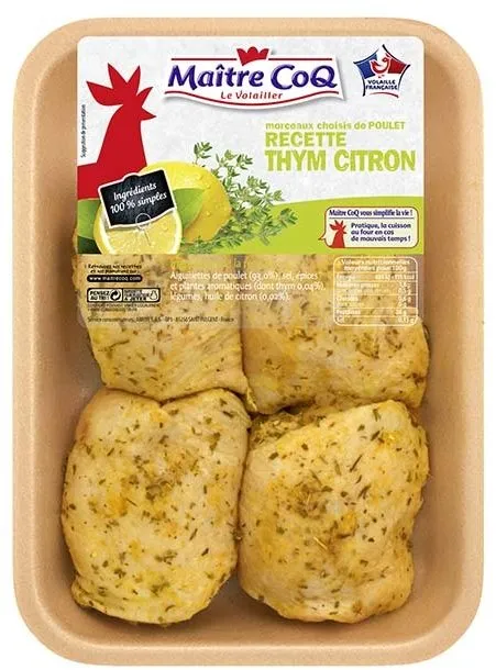 Hauts de cuisses de poulet recette thym citron