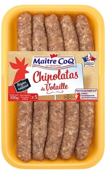 Chipolatas de volaille nature x5