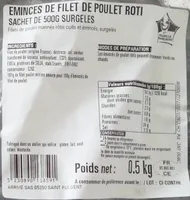 Émincés de filet de poulet roti