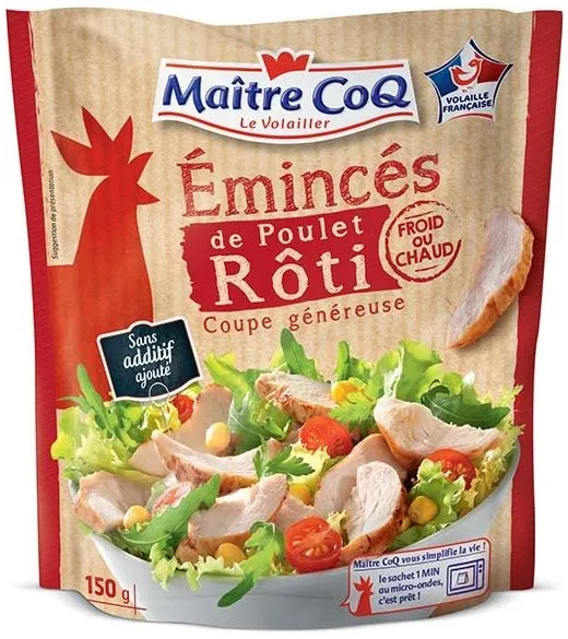 Emincés de poulet rôti