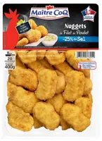 Nuggets de poulet -25% sel 400g