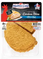 Escalope cordon bleu -25% sel, 400g