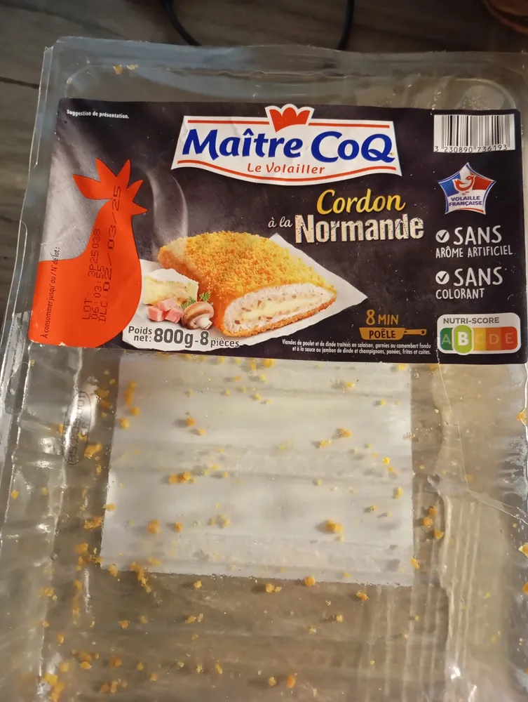 Cordon de poulet à la Normande
