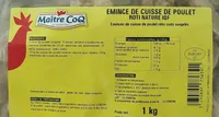 Émincé de cuisse de poulet rôti nature