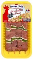 Brochettes de dinde nature x4