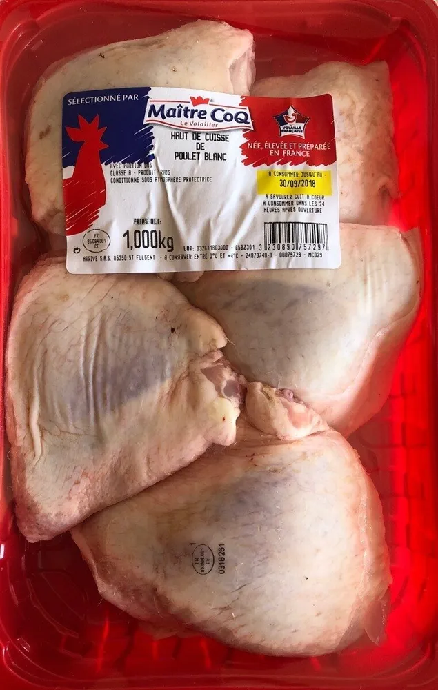Hauts de cuisse de poulet blanc