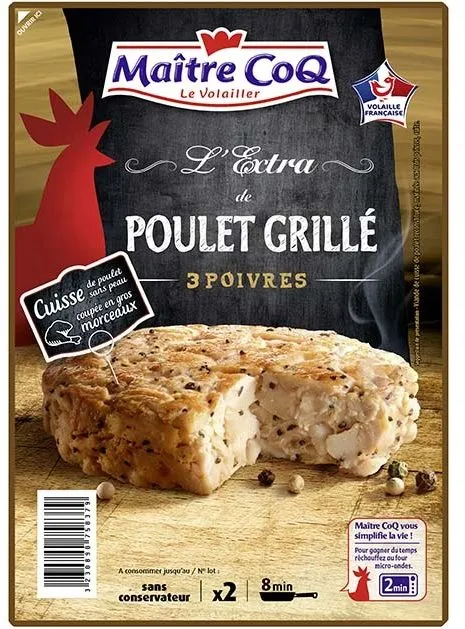 L'extra de poulet grillé 3 poivres